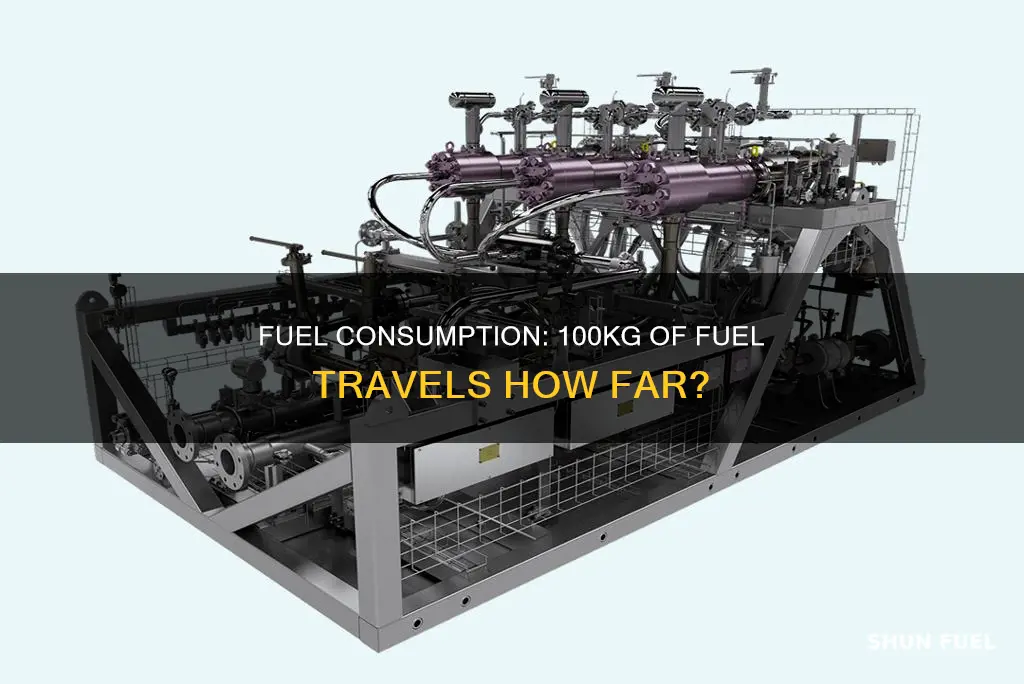 how much fuel is 100kg
