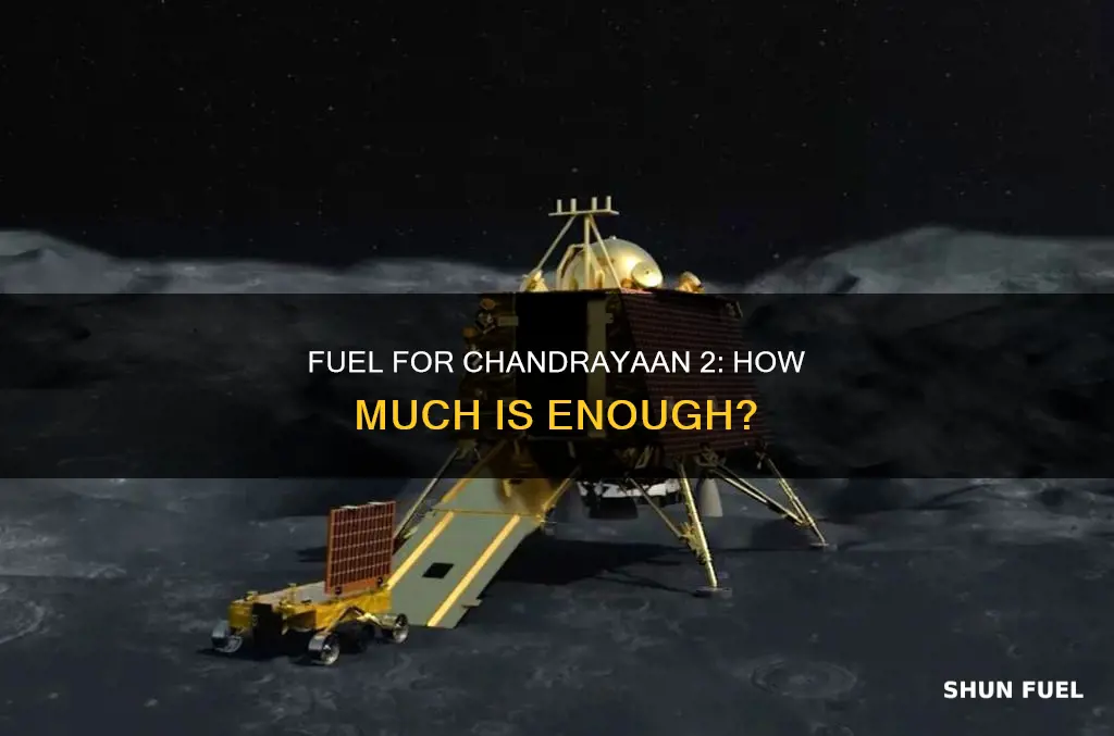 how much fuel is chandrayaan 2 carrying