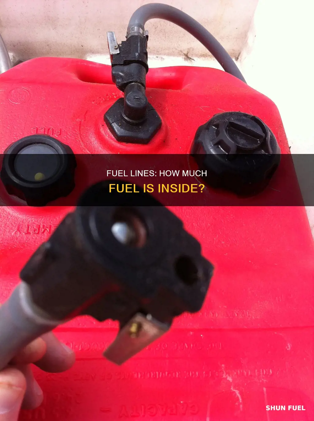 how much fuel is in a fuel line