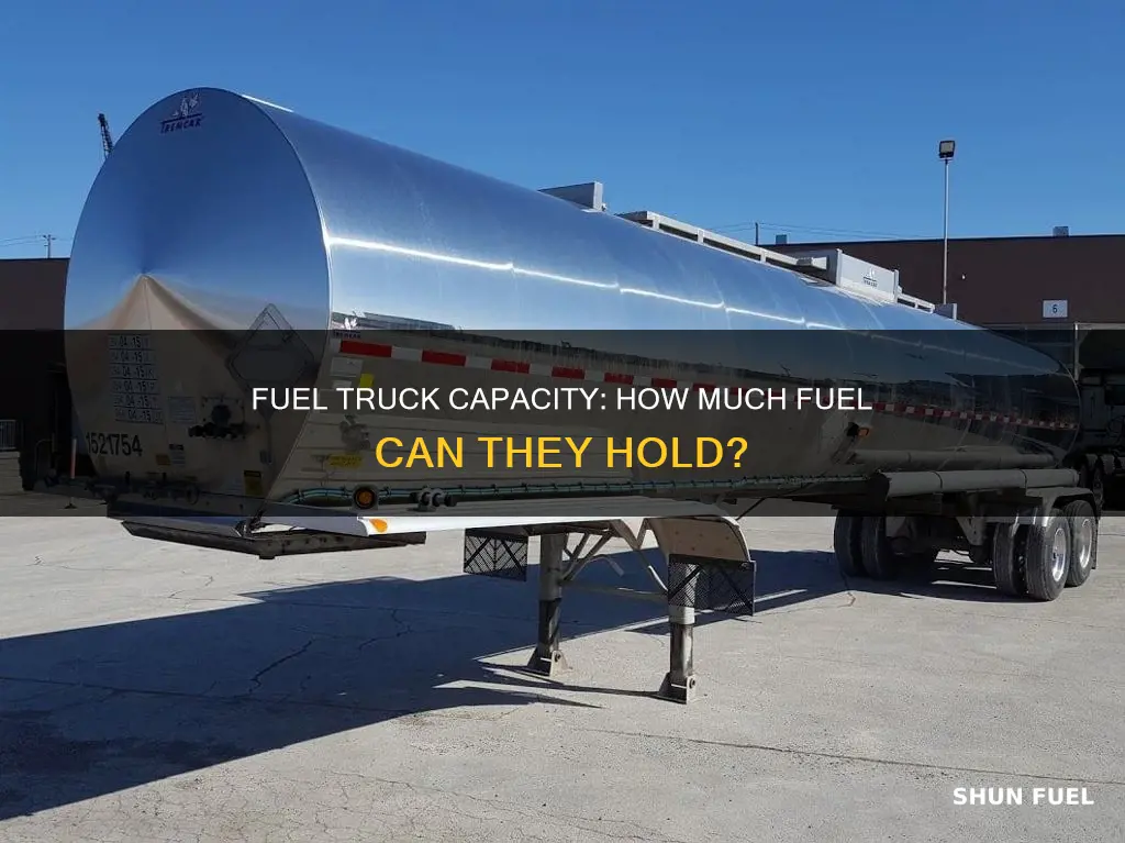 how much fuel is in a large fuel truck