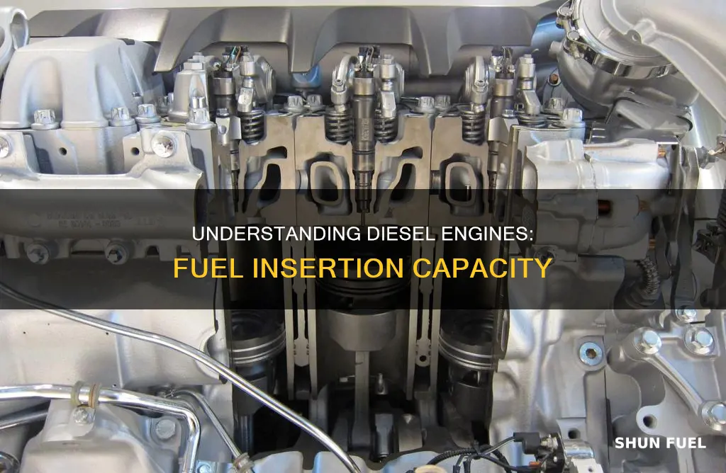 how much fuel is inserted into a diesel engine
