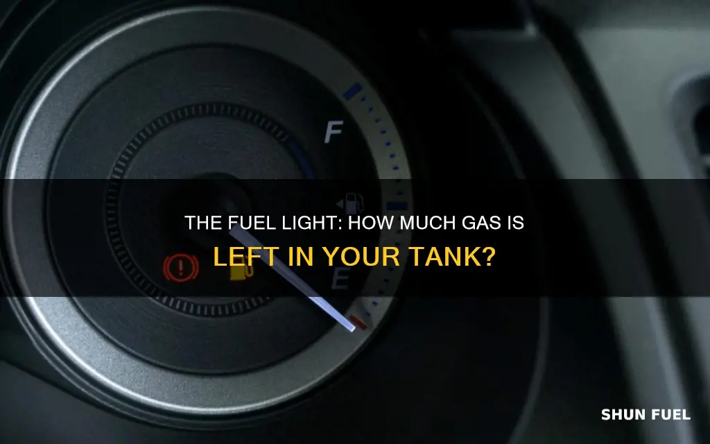 how much fuel is left after fuel light on 370z