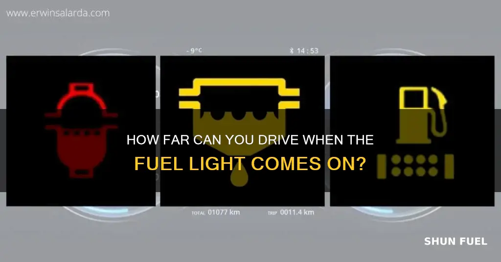how much fuel is left when warning light comes on