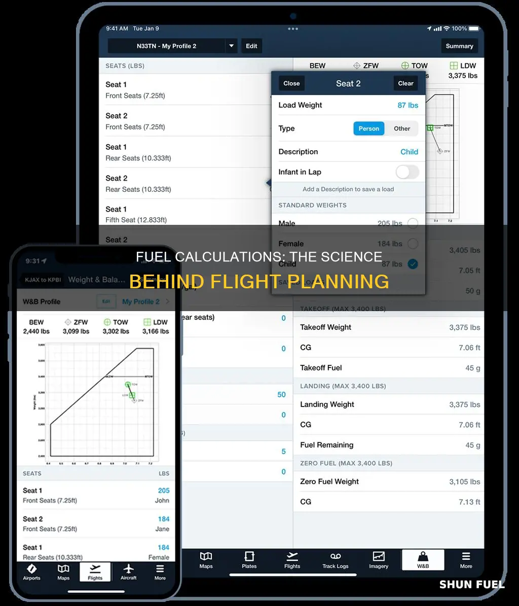 how much fuel is needed for a fligh t