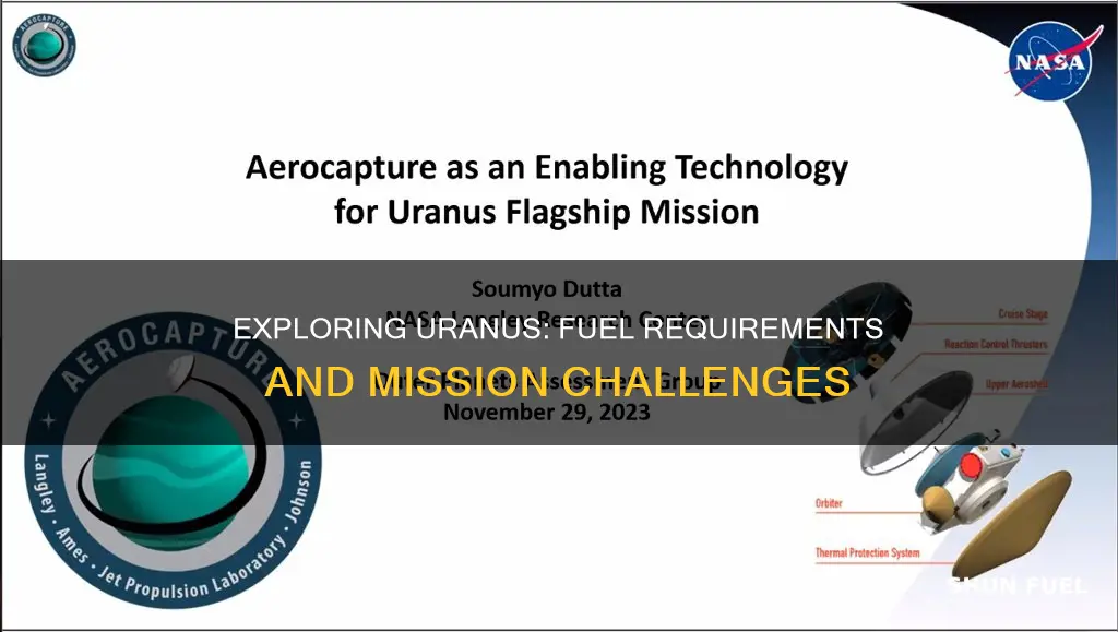 how much fuel is needed to reach uranus