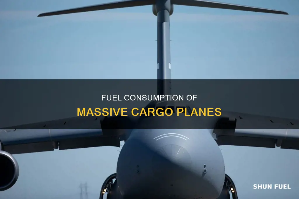 how much fuel is on a huge cargo plane