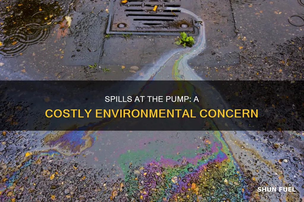 how much fuel is spilled at gas stations