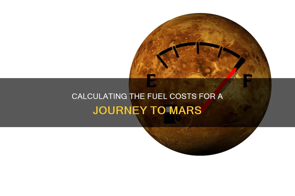 how much fuel is used to get to mars