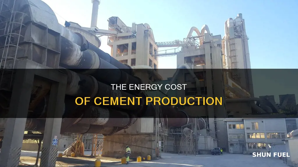 how much fuel is used to make cement