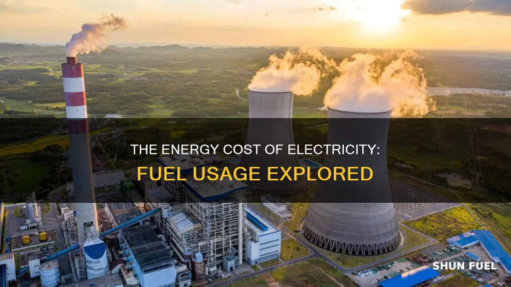 how much fuel is used to produce electricity