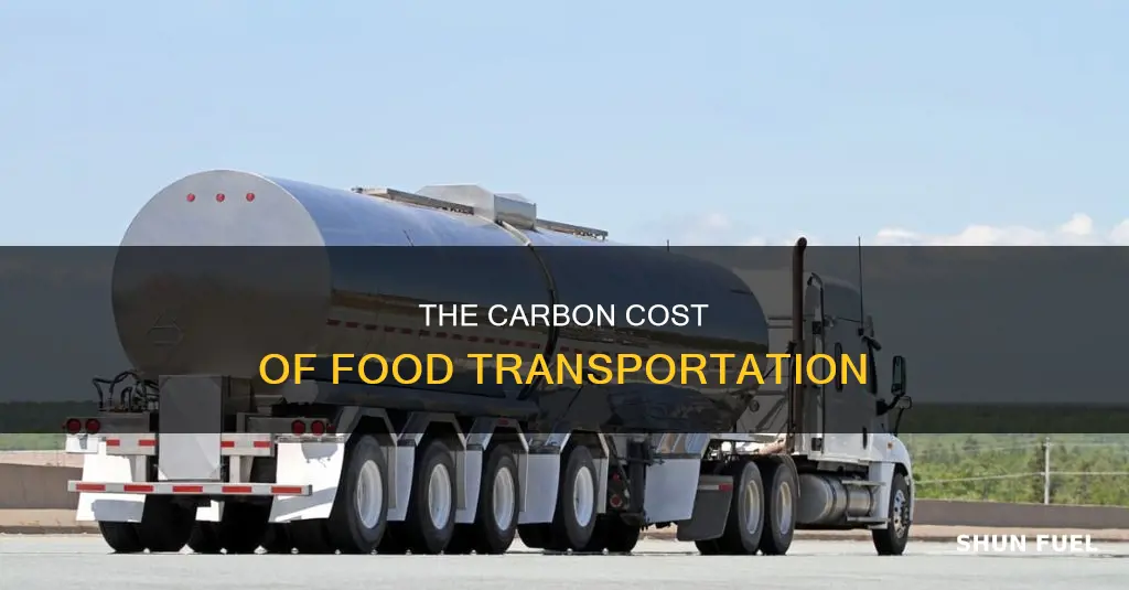 how much fuel is used to transport food