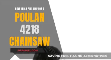 Fuel Line Replacement for Poulan 4218: How Much is Needed?