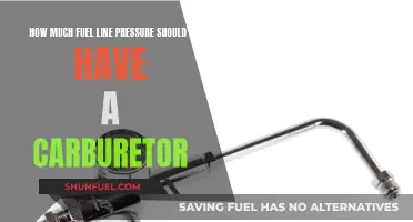 Carburetor Fuel Line Pressure: The Ideal Range for Optimal Performance