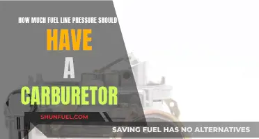 Fuel Line Pressure: Carburetor Performance and Maintenance