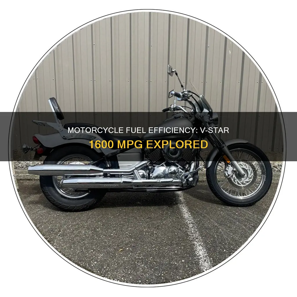 how much fuel mileage will my vstar 1600 motorcycle get