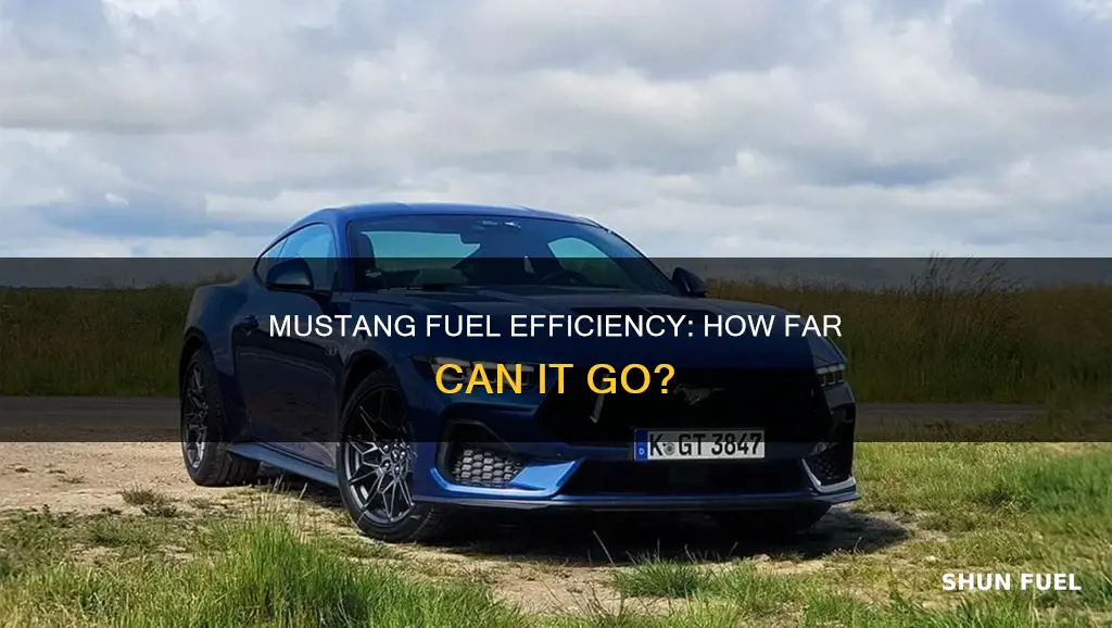 how much fuel mustang use per km