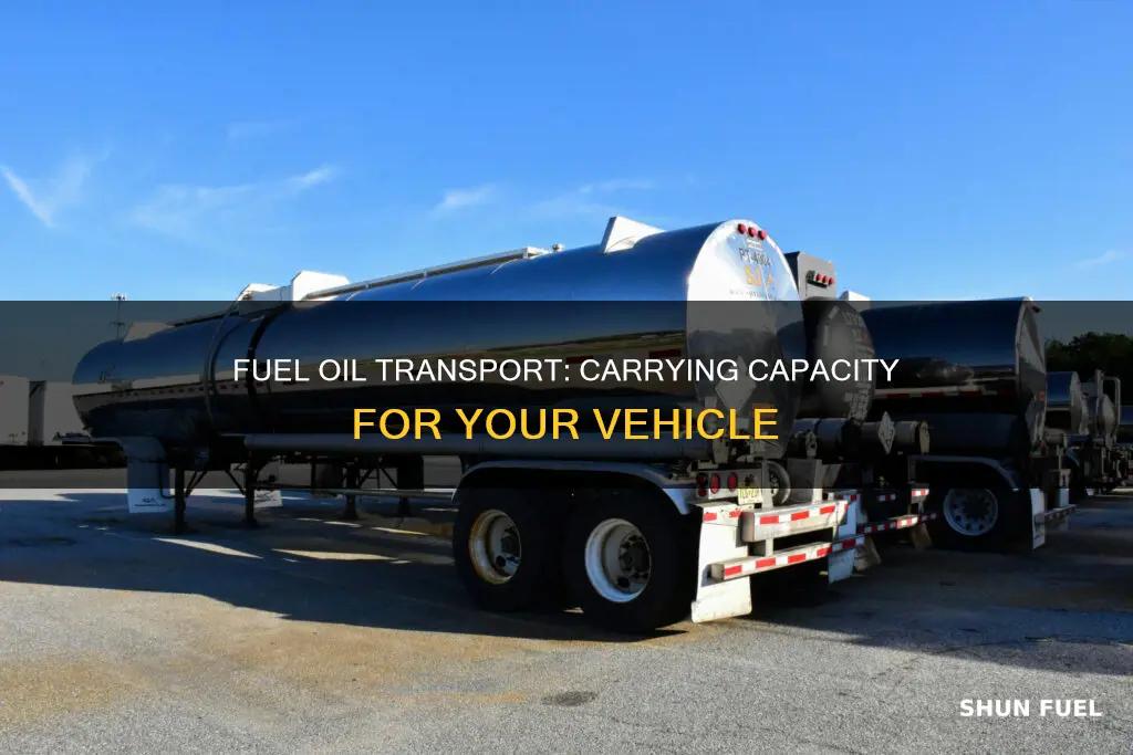 how much fuel oil can i carry in my car