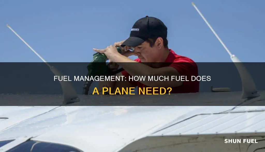 how much fuel on aplane