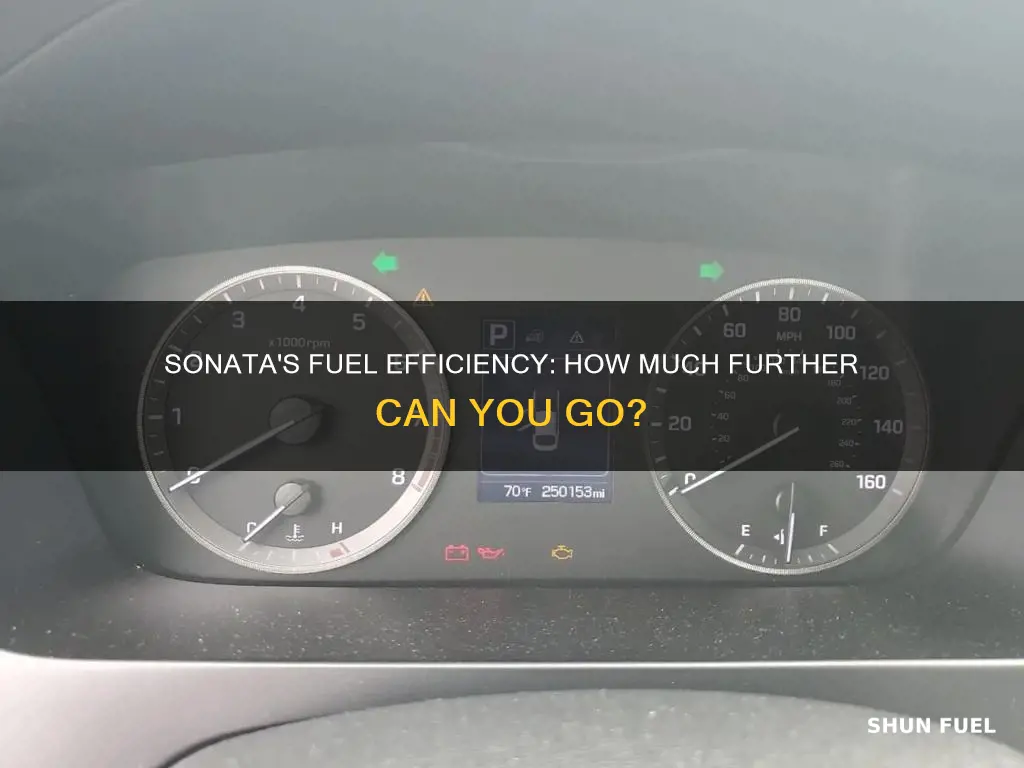 how much fuel on empty sonata