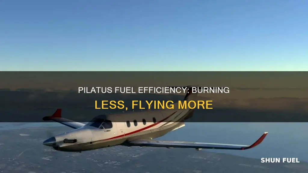 how much fuel per hour does pilatus burn