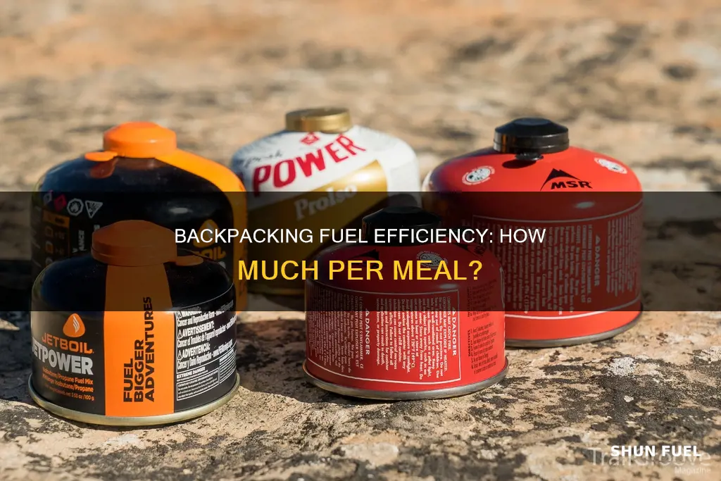 how much fuel per meal backpacking