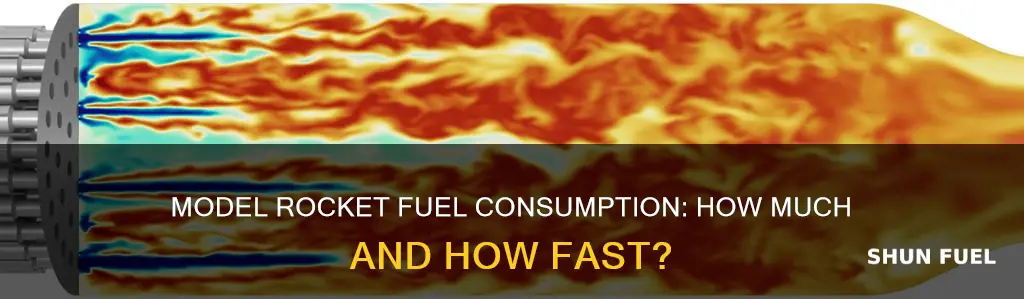 how much fuel per second does a model rocket burn