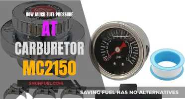 Fuel Pressure at Carburetor: MC2150's Performance Secrets