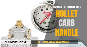 Fuel Pressure Limits for Holley Carburetors