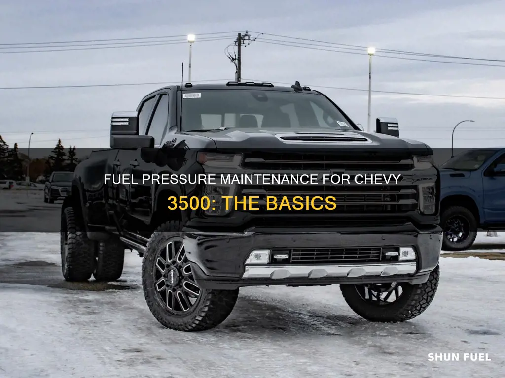 how much fuel pressure chevy 3500