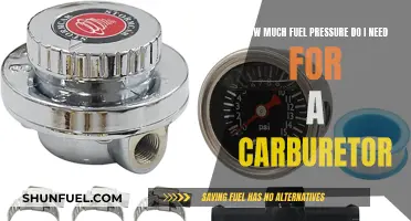 Fuel Pressure Requirements for Carburetor Performance