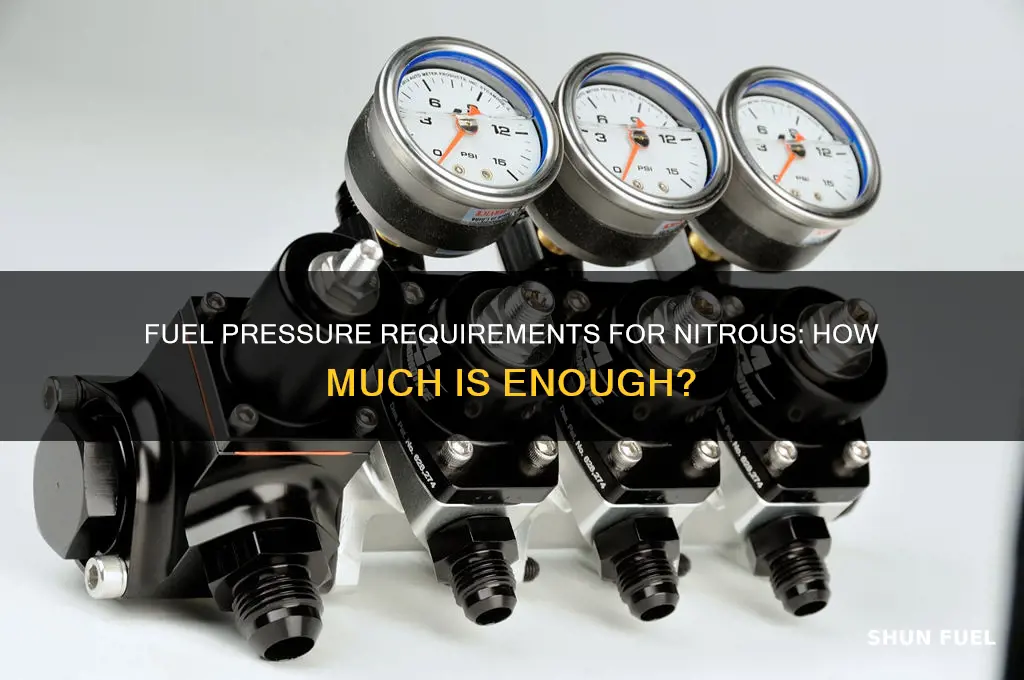 how much fuel pressure do i need for nitrous