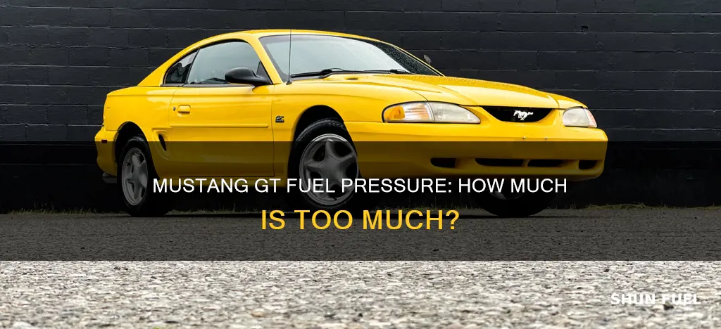 how much fuel pressure does 1995 mustang gt