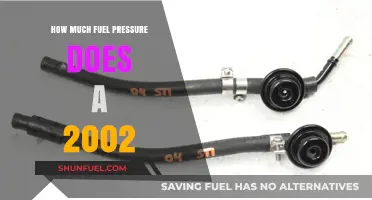 Fuel Pressure Specifications for a 2002 Car