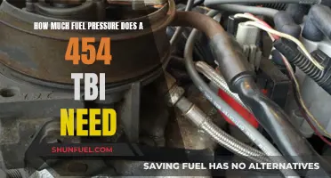 Fuel Pressure Requirements for a 454 TBI Engine