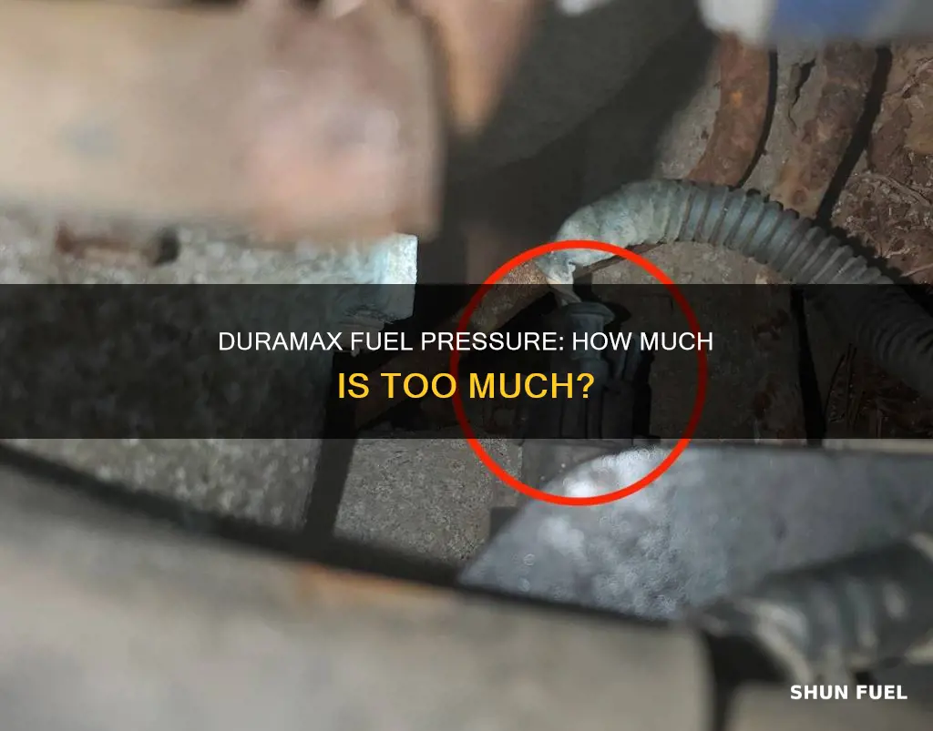 how much fuel pressure does a duramax have