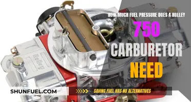 Fuel Pressure Requirements for Holley 750 Carburetor Performance