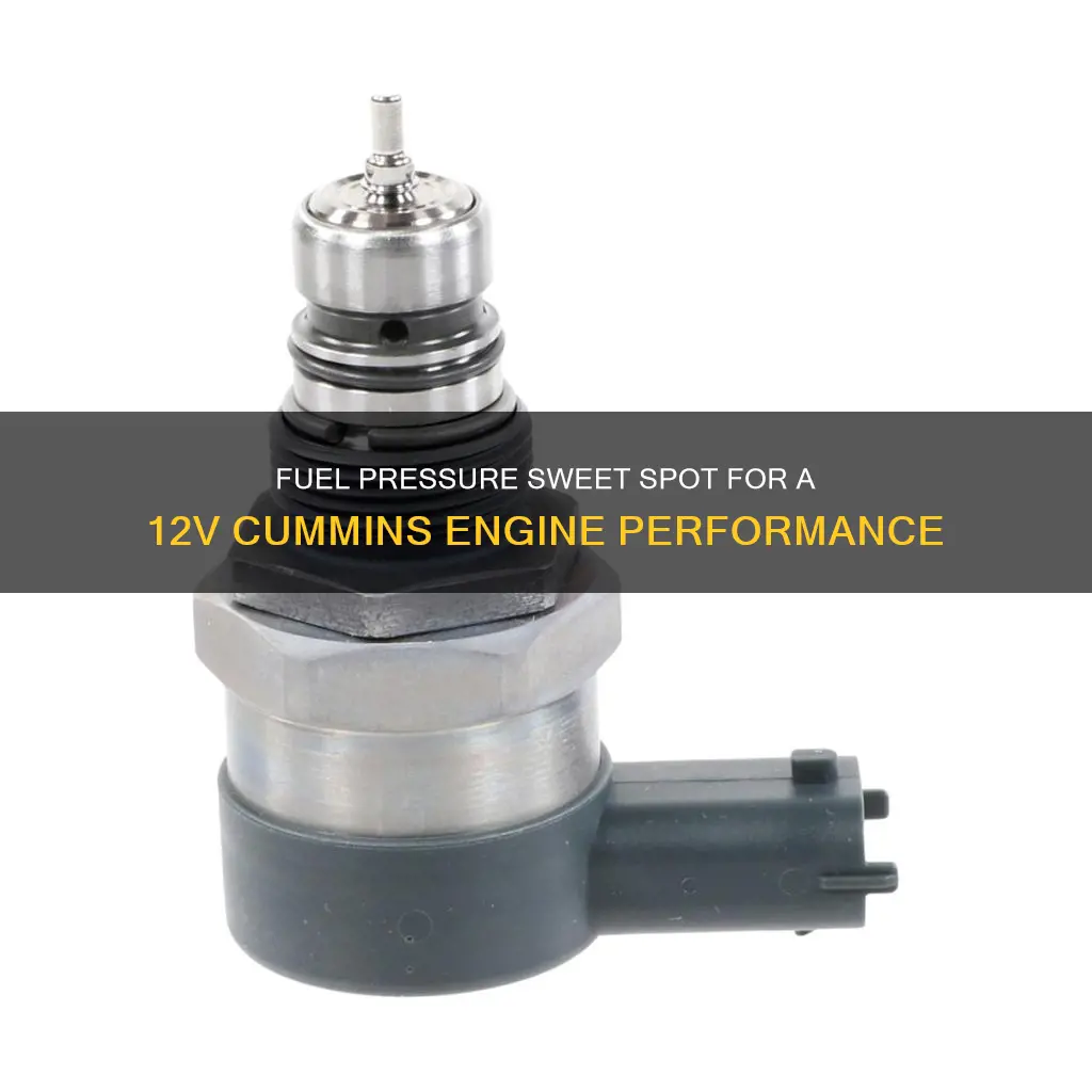 how much fuel pressure for a 12v cummins