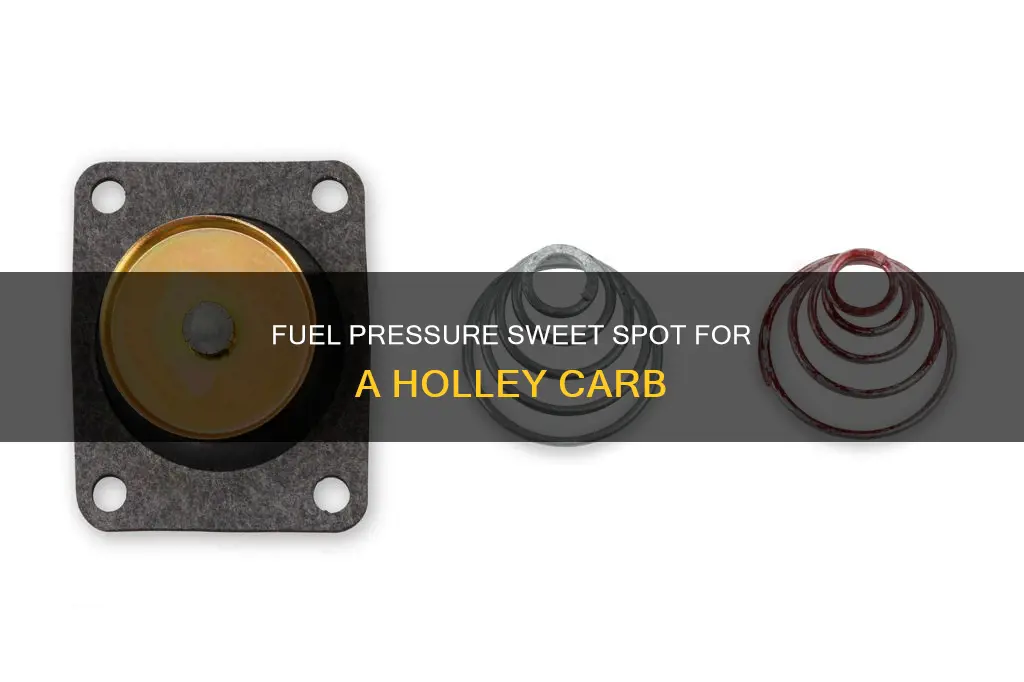 how much fuel pressure for a holley carb