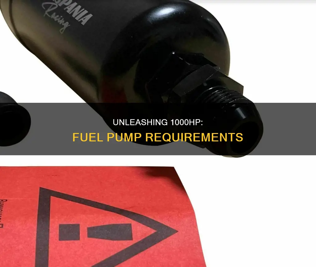 how much fuel pump 1000hp