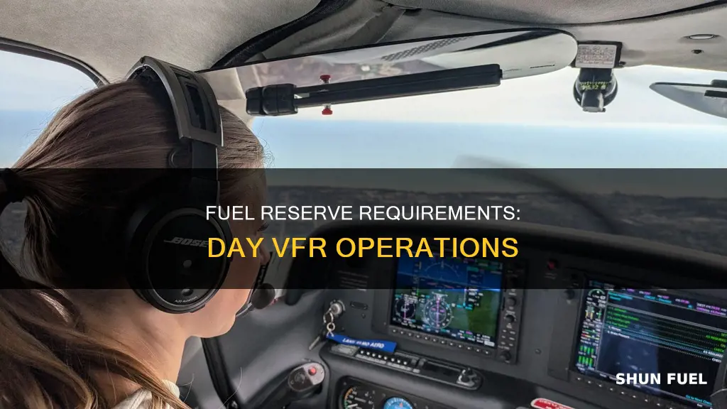 how much fuel reserve is required for day vfr operations