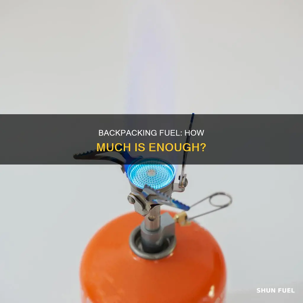 how much fuel should i bring backpacking