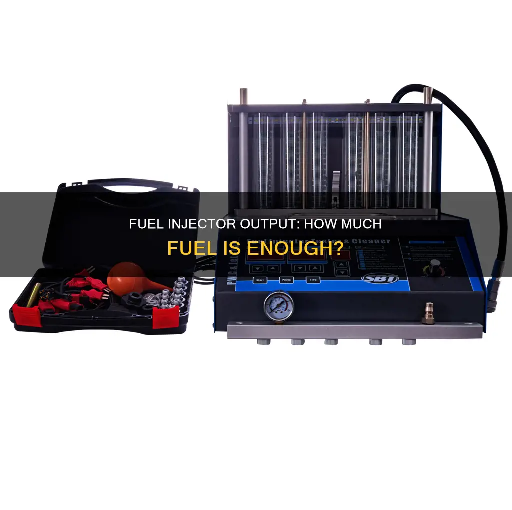 how much fuel should spray out of injectors