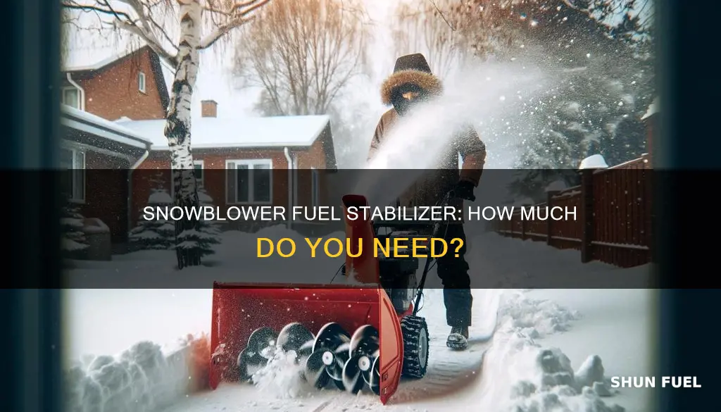 how much fuel stabilizer for snowblower
