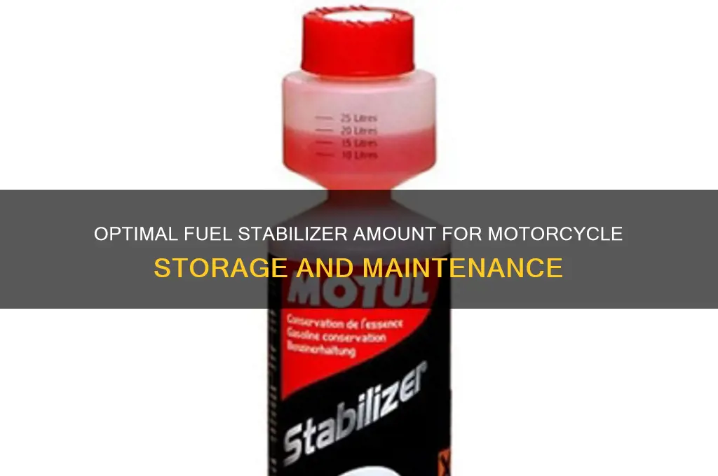 how much fuel stabilizer to use for motorcycle