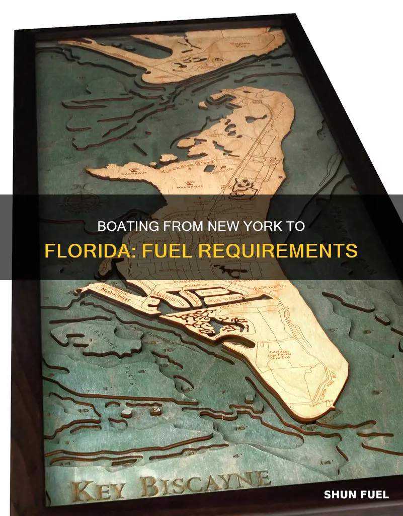 how much fuel to boat from new york to florida