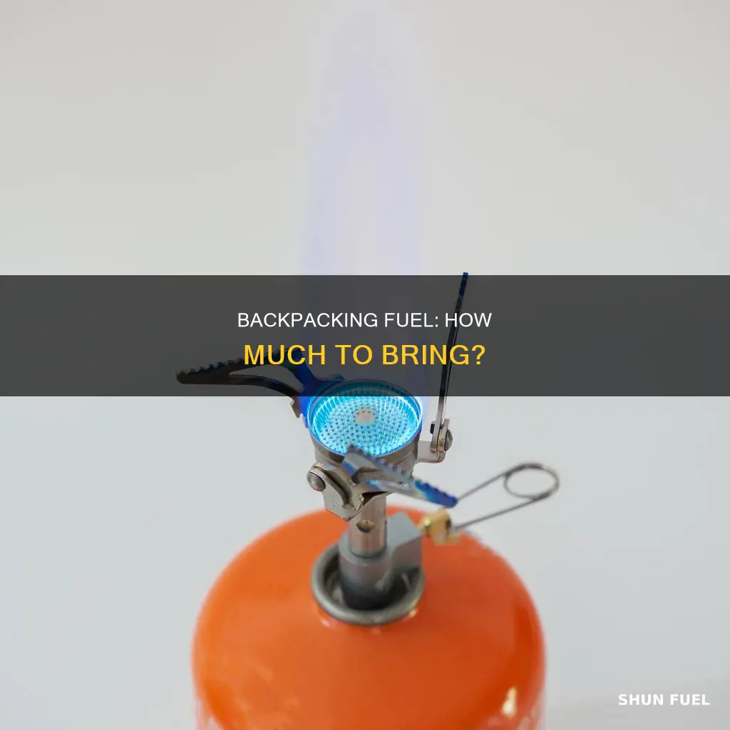 how much fuel to bring o n a bckpacking trip