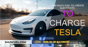Charging Teslas: Fuel Consumption and Electricity Generation