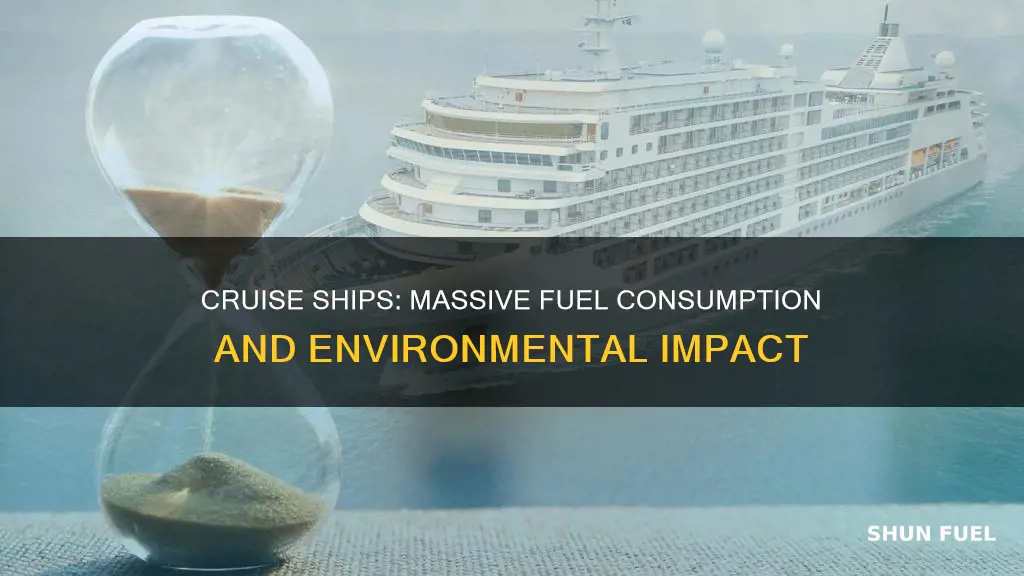 how much fuel to fill a cruise ship