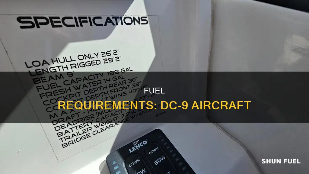 how much fuel to fill a dc-9 aircraft