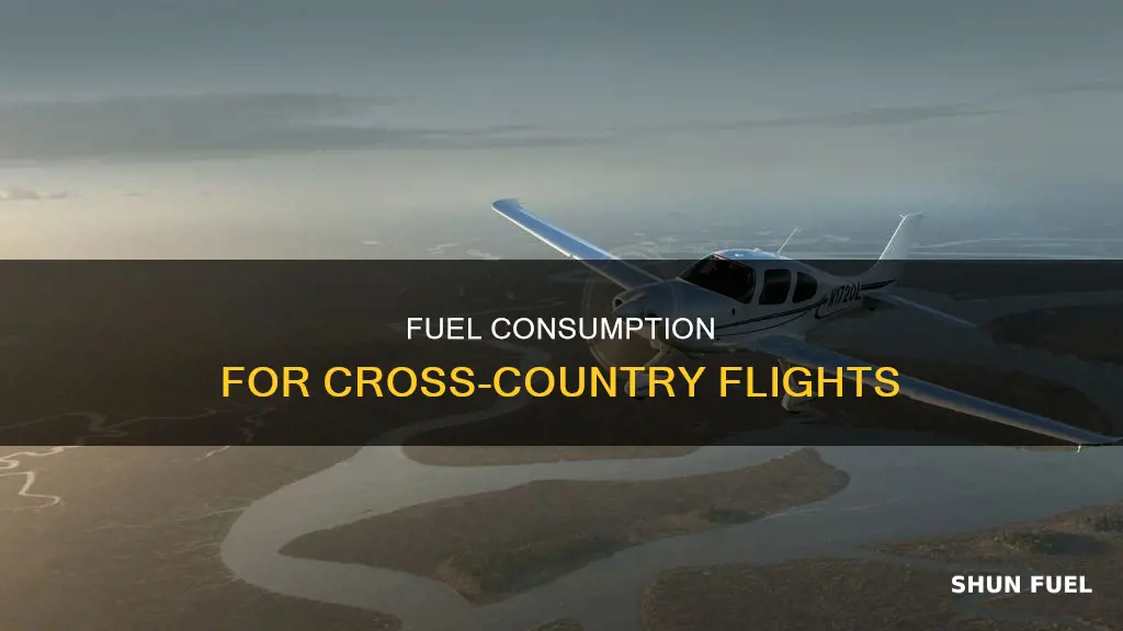 how much fuel to fly across us